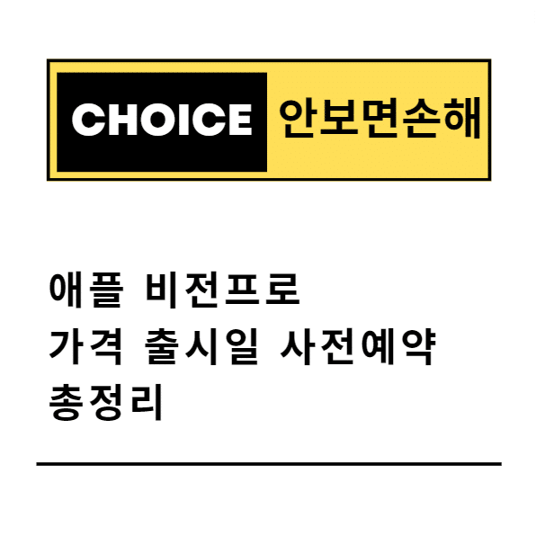 애플 비전프로 가격 출시일 사전예약 총정리(안보면 손해)