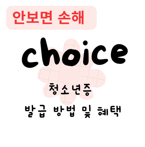 청소년증 발급 방법 및 혜택(안보면 손해)