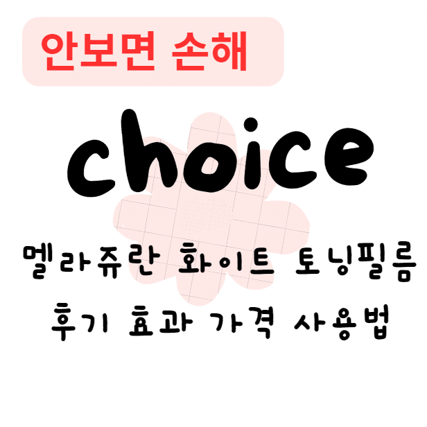 멜라쥬란 화이트 토닝필름 후기 효과 가격 사용법(안보면 손해)