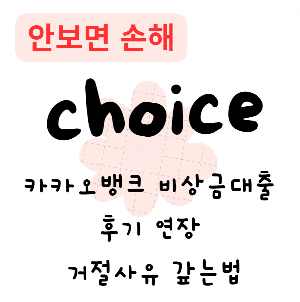 카카오뱅크 비상금대출 후기 연장 거절사유 갚는법(안보면 손해)