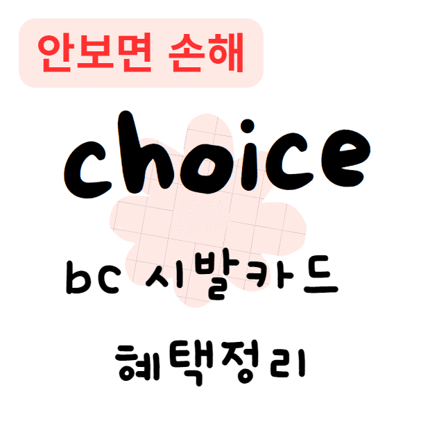 [bc카드] bc 시발카드 혜택정리(안보면 손해)