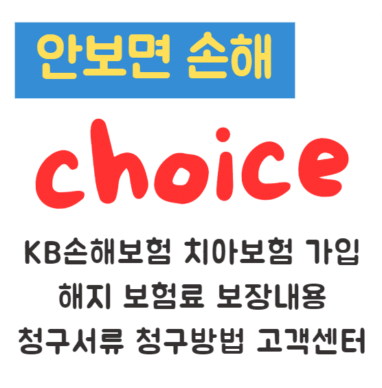 KB손해보험 치아보험 가입 해지 보험료 보장내용 청구서류 청구방법 고객센터 KB손해보험 치아보험 가입 해지 보험료 보장내용 청구서류 청구방법 고객센터